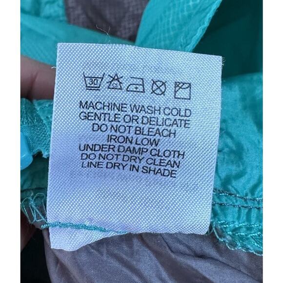 Montbell Hooded Jacket Size Medium Women’s Turquoise Full Zip - Picture 5 of 8